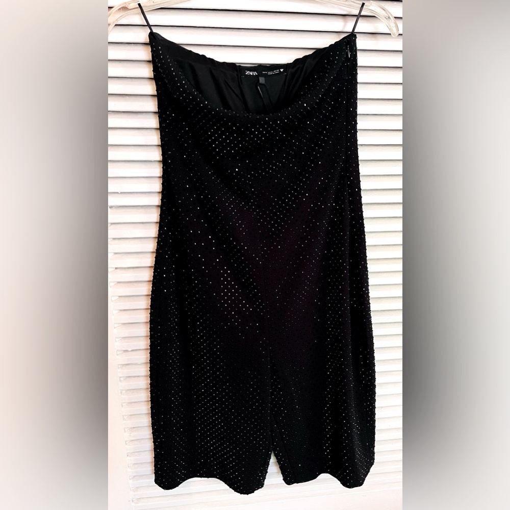 NWT Zara Black Sequined Romper - Size Small and in perfect condition